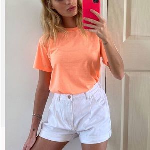 Bershka Denim White Mom Shorts (6)